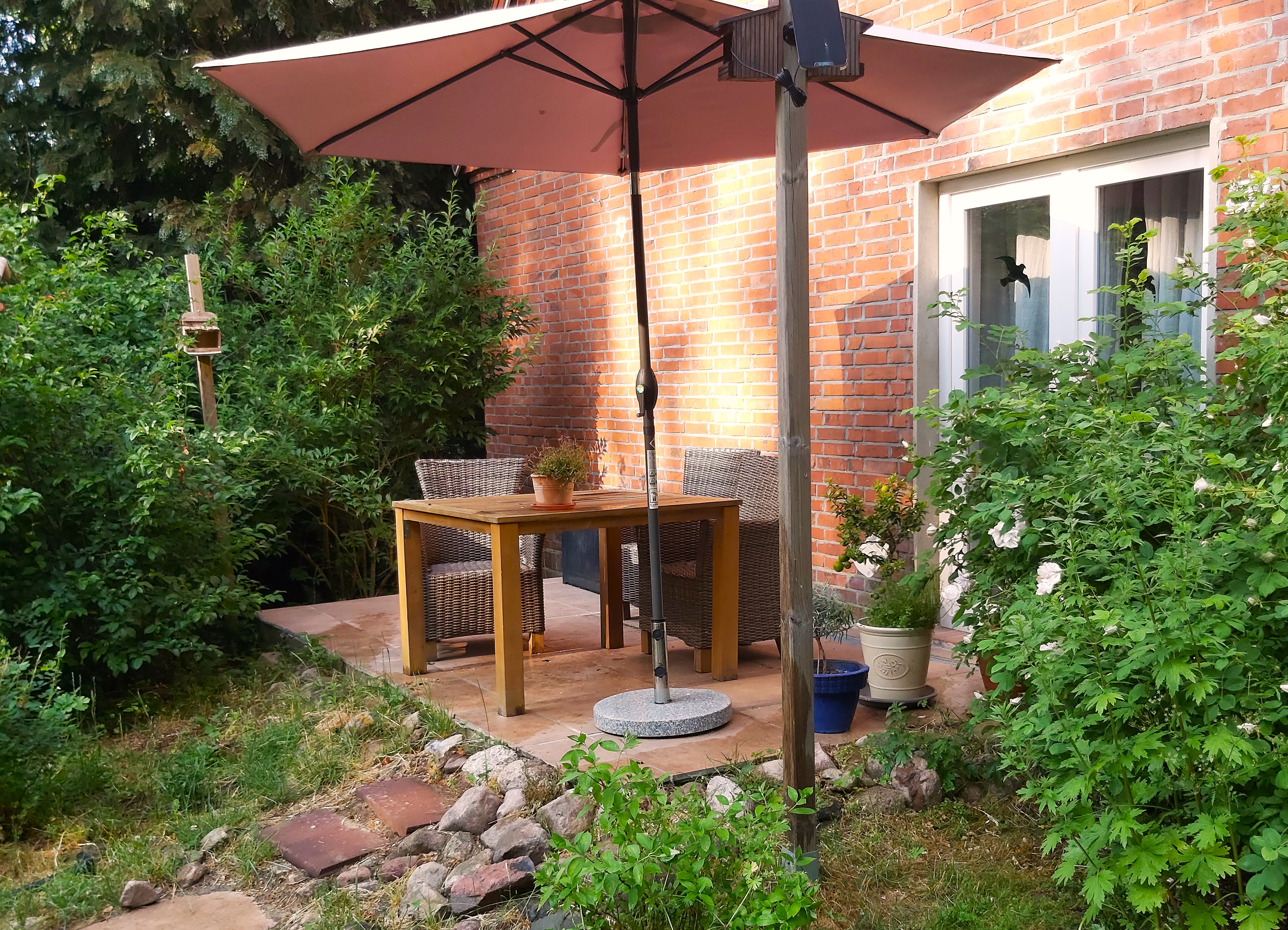 Terrasse zur Ferienwohnung Buntspecht Terrasse zur Ferienwohnung Buntspecht